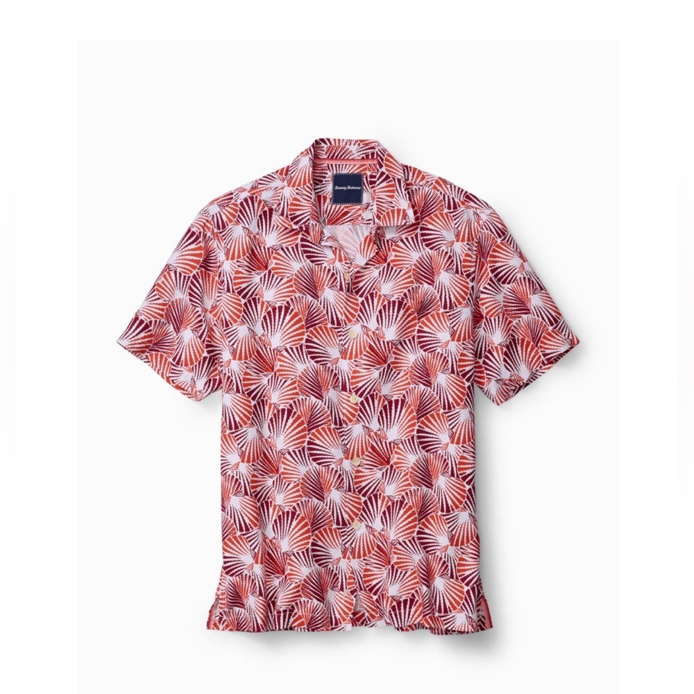 Tommy Bahama “Shell We Dance” Camp Shirt | Red | Size 2XLarge Big & Tall